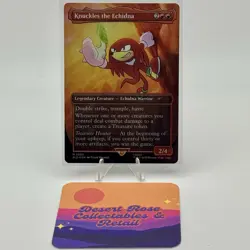 MTG Knuckles the Echidna 2082 Rainbow Foil Sonic x Secret Lair Drop Series SLD - Image 1