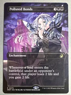 MTG / Polluted Bonds / WOT / #75 / Regular (Anime Borderless) / Rare / NM - Image 1
