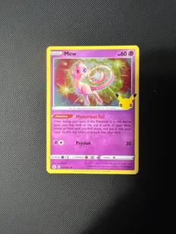 Pokemon Celebrations - Mew Holo Rare 011/025, 25th Anniversary Set, NM Near Mint - Image 1
