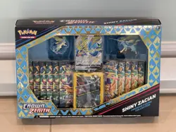 Pokemon TCG Crown Zenith Shiny Zacian Premium Figure Collection Box 2023 SEALED - Image 1