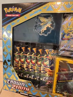 Pokemon TCG Crown Zenith Shiny Zacian Premium Figure Collection Box 2023 SEALED - Image 3