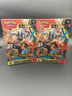 POKEMON TCG LOT OF (2) MEGA EVOLUTION BUILD AND BATTLE BOXES SEALED - Image 1