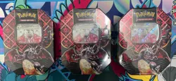 Pokemon TCG Paldean Fates 3x Tins (4 Packs) - All Charizard Sealed! - See images - Image 1