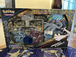 Pokemon TCG Crown Zenith Lugia v & Unown v Special Collection Box Sealed - Image 1