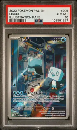2023 POKEMON PAL EN-PALDEA EVOLVED ILLUSTRATION RARE #205 EISCUE PSA 10 - Image 1