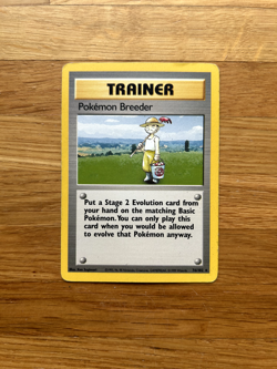 Pokemon TCG Pokemon Breeder Base Set 76/102 Regular Rare EX condition - Image 1