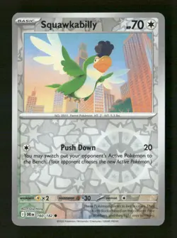 Squawkabilly Reverse Holo Common SV10: Destined Rivals 160/182 NM Pokemon NM - Image 1