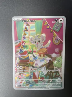 Minccino 182/162 IR Illustration Rare Temporal Forces Pokemon TCG Holo NM - Image 2