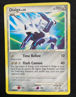 Pokemon TCG Dialga Diamond Pearl 1/130 Holo Rare (LP/MP) - Image 1