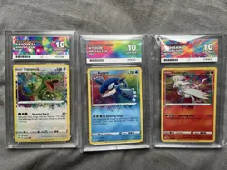 Pokemon TCG Ace 10 Amazing Rare Rayquaza, Kyogre And Reshiram . 3 Slabs ! - Image 1