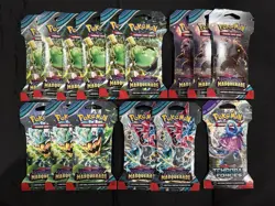 Pokemon TCG Twilight Masquerade / Temporal Forces Lot Of 15. New Sealed. - Image 1