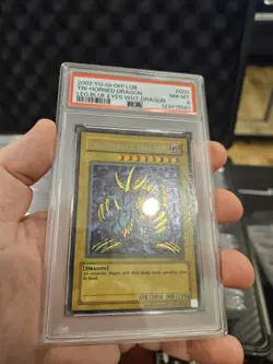 2002 Yu-Gi-Oh! Tri-Horned Dragon LOB-000 Secret Rare PSA 8 Original FADED WAVY - Image 2