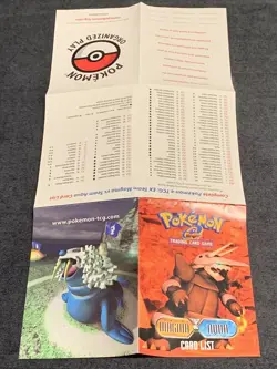 Pokemon EX TEAM MAGMA VS TEAM AQUA - Rulebook - Card List - Bench's - Image 3