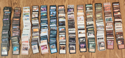 1200 MTG MAGIC THE GATHERING CARDS LOT all pre 2003 found in storage locker used - Image 1
