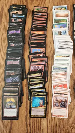 1200 MTG MAGIC THE GATHERING CARDS LOT all pre 2003 found in storage locker used - Image 2