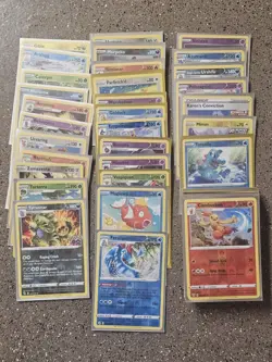 (70) Pokemon Sword And Shield Reverse Holo Card Lot. All Sleeved. No Duplicates - Image 1