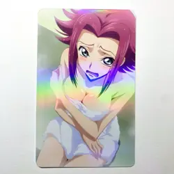 Code Geass Kallen Stadtfeld Sexy Doujin Waifu Girl Lewd Anime Art Goddess Card - Image 1