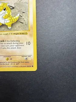 Pokemon Cards: Base Set 1st Edition Common: Sandshrew 62/102 - Image 4