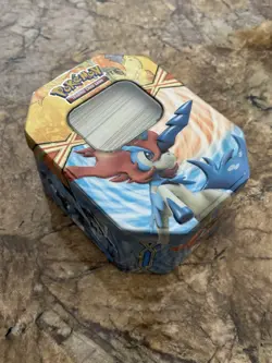 1.5lb Lot of 2000s-2010s Assorted Random Pokemon Cards in Collectible Tin - Image 3
