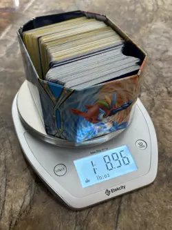 1.5lb Lot of 2000s-2010s Assorted Random Pokemon Cards in Collectible Tin - Image 4