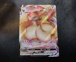 Eevee VMAX SWSH087 Full Art Black Star Promo Pokemon Card LP - Image 1