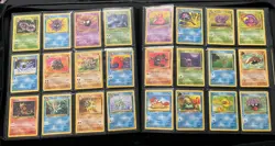 Pokemon 100% COMPLETE Fossil Common & Uncommon 32/62 Card Set LP/MP - Image 1