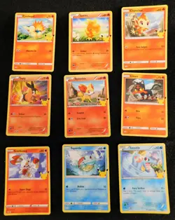 Pokemon 25th Anniversary 2021 McDonald’s Complete Non Holo Promo Card Set 1-25 - Image 3