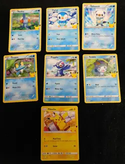 Pokemon 25th Anniversary 2021 McDonald’s Complete Non Holo Promo Card Set 1-25 - Image 4