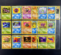 1999 Pokemon FOSSIL SET Unlimited Edition COMPLETE Uncommon Common Cards Lot NM+ - Image 1