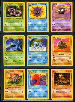 1999 Pokemon FOSSIL SET Unlimited Edition COMPLETE Uncommon Common Cards Lot NM+ - Image 2