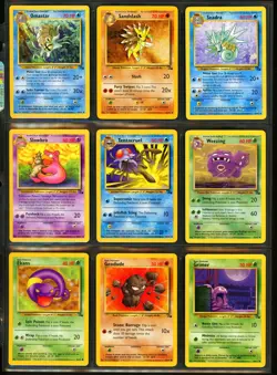 1999 Pokemon FOSSIL SET Unlimited Edition COMPLETE Uncommon Common Cards Lot NM+ - Image 3