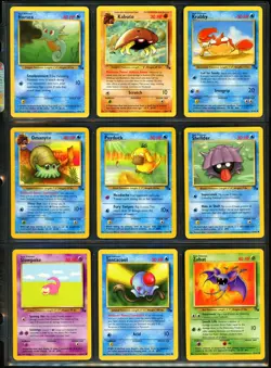 1999 Pokemon FOSSIL SET Unlimited Edition COMPLETE Uncommon Common Cards Lot NM+ - Image 4