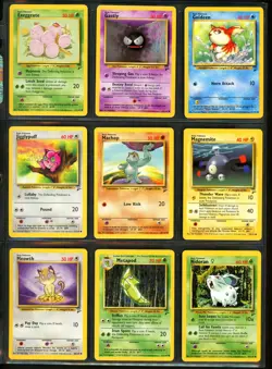 2000 Pokemon BASE SET 2 Edition NEAR COMPLETE Non Holo COMMON Cards Lot WotC NM+ - Image 3
