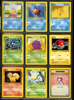 2000 Pokemon BASE SET 2 Edition NEAR COMPLETE Non Holo COMMON Cards Lot WotC NM+ - Image 5