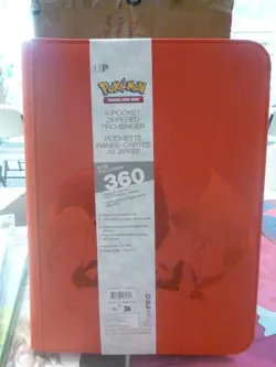 Pokemon Charizard Ultra Pro 9 Pocket Zippered Pro Binder Holds 360 Cards - Image 1