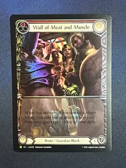 FAB LGS250 Wall of Meat and Muscle FOIL Promo Brute Guardian Block Flesh & Blood - Image 1