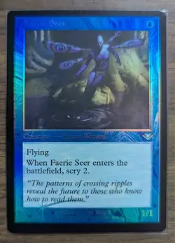 MTG Faerie Seer Retro Frame Foil from Modern Horizons NM - Image 1