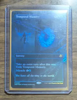 MTG Temporal Mastery Borderless Foil from Innistrad Remastered NM - Image 2