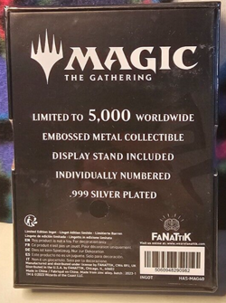 Magic the Gathering Limited Edition .999 Silver Plated Karn Ingot - Image 3