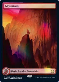 MTG FOIL Mountain Judge 009 Full Art - Promo: General #009 - Image 1