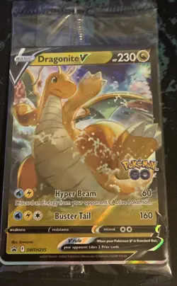 Dragonite V & VSTAR #SWSH235/236 Pokemon TCG Promo Pokemon Go - SEALED - STAMPED - Image 1