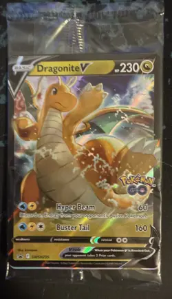 Dragonite V & VSTAR #SWSH235/236 Pokemon TCG Promo Pokemon Go - SEALED - STAMPED - Image 3
