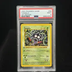 Tangela #66 1st Edition Base Set 1999 Pokemon Game PSA 9 🍃 - Image 1