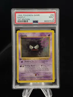 Gastly #50 1st Edition Base Set 1999 Pokemon Game PSA 9 👻 - Image 1