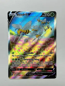 Pokemon TCG Beedrill V 161/189 Astral Radiance Holo Ultra Rare, NM - Image 1