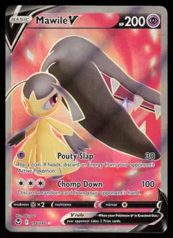 Mawile V 178/195 Ultra Rare Pokemon Silver Tempest NM - Image 1