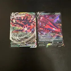 Pokemon Eternatus V 116/189 & VMax 117/189 Darkness Ablaze Set Sword & Shield - Image 1