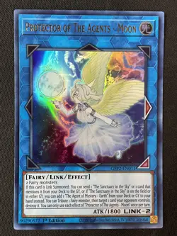 Yu-Gi-Oh #GFP2-EN011 Protector of The Agents - Moon 1st Edition Ultra Rare LP - Image 1