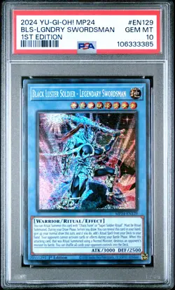 2024 1ST ED #EN129 BLACK LUSTER SOLDIER - LEGENDARY SWORDSMAN PSA 10 - Image 1