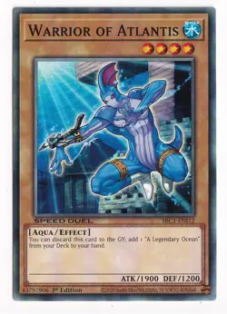 Warrior of Atlantis - SBC1-ENI12 - Common 1st Edition - Near Mint YuGiOh - Image 1